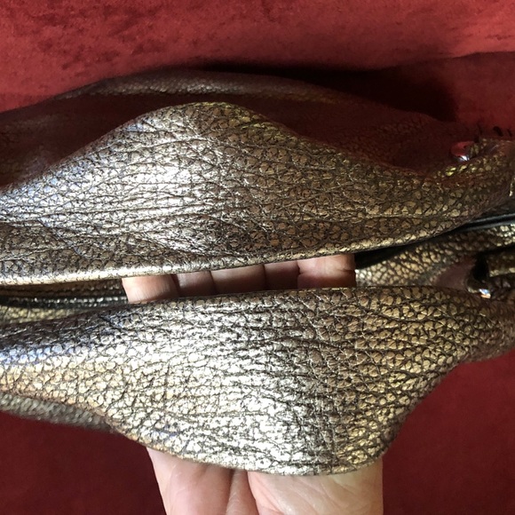 EUC. Celine Macadam Bittersweet bag in metallic silver. - Picture 10 of 16